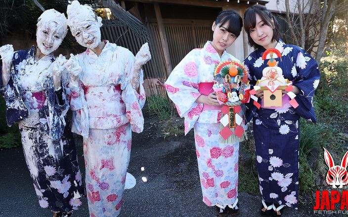 Japan Fetish Fusion: Spesial Tahun Baru: Kimono Messy Lesbian Play - Yua Nanami &amp;amari Hoshi
