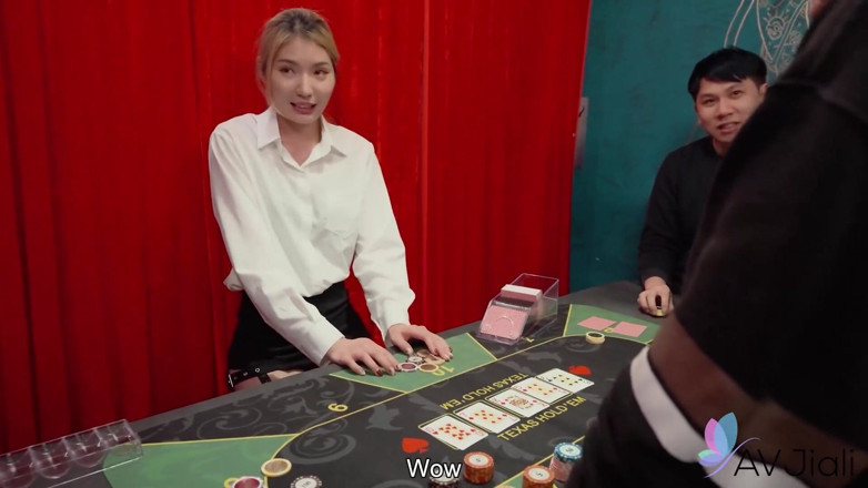 AV Jiali: A Sexy Blonde Taiwan Girl Is the Dealer Who Gets...