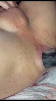 Sissy Crossdresser Anal Fisting and Fucked by Huge Dildo