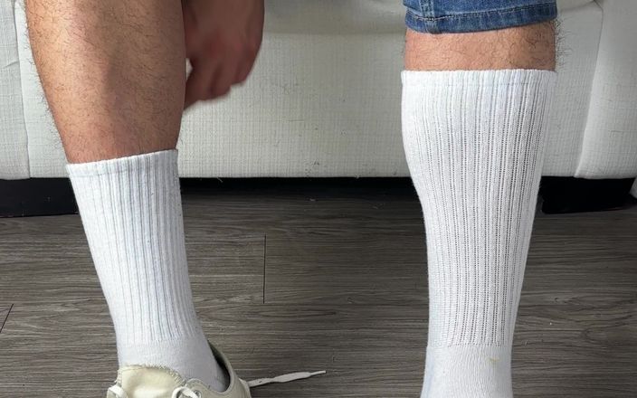 The Sock Jock: Снимаю мою изношенную обувь после работы