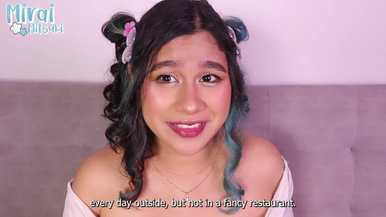 Mirai: Q&amp;a 목표? 무엇이 나를 행복하게 하는가? 내 자지를 빨아