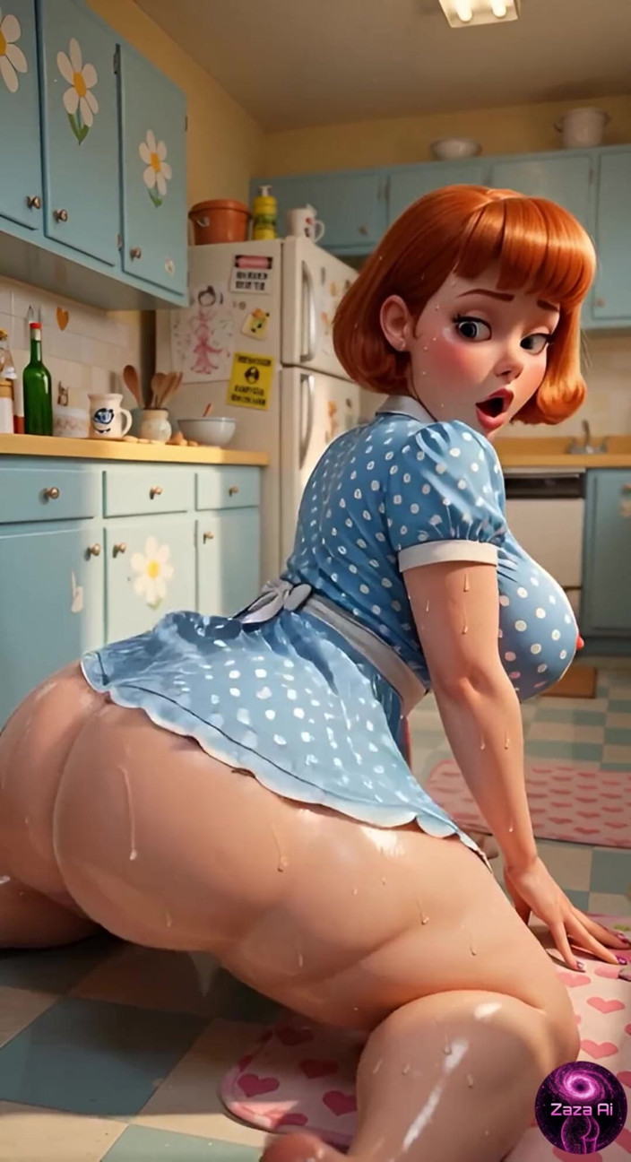 ZaZa Ai: MILF Cattiva in Cucina
