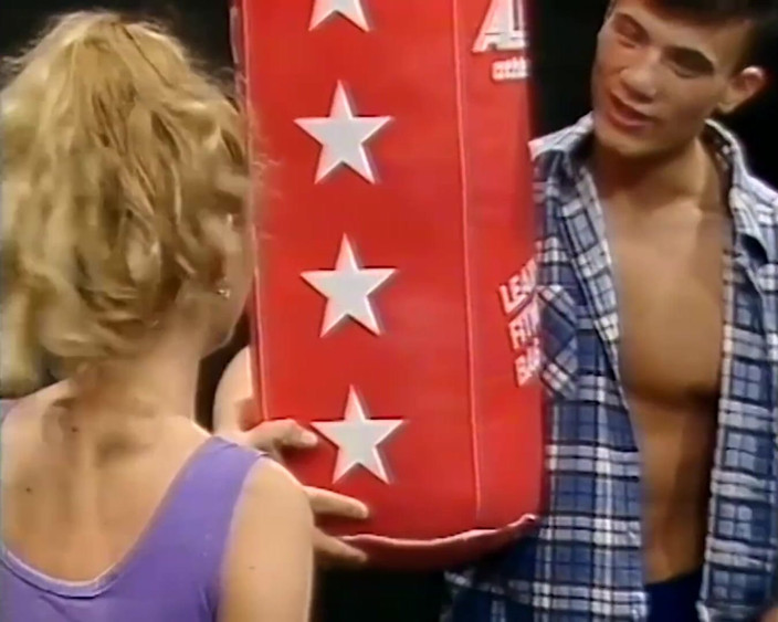 Vintage Climax: Blonde milf gets fucked after exercising