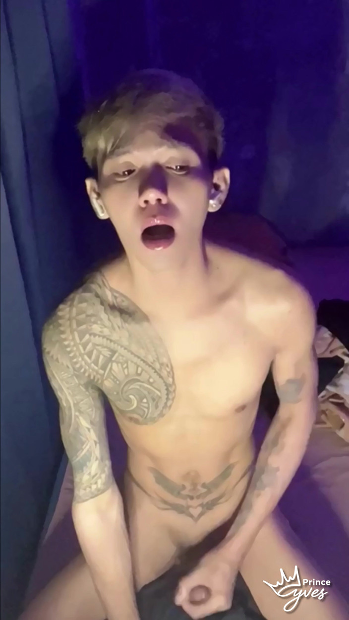 Prince-Yves: Filipino Inked Horny Twink Teasing and Masturbating Until He Cums