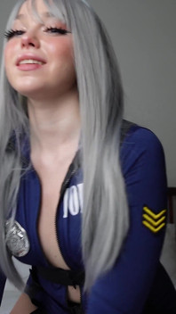 Judy Hopps Cosplay: Pussy Play &Sexy Stönande med en stor byte