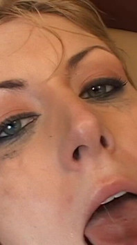 Blonde Nympho in Fishnets Gets Pussy Pounded Hard - Deep Thrust Creampie