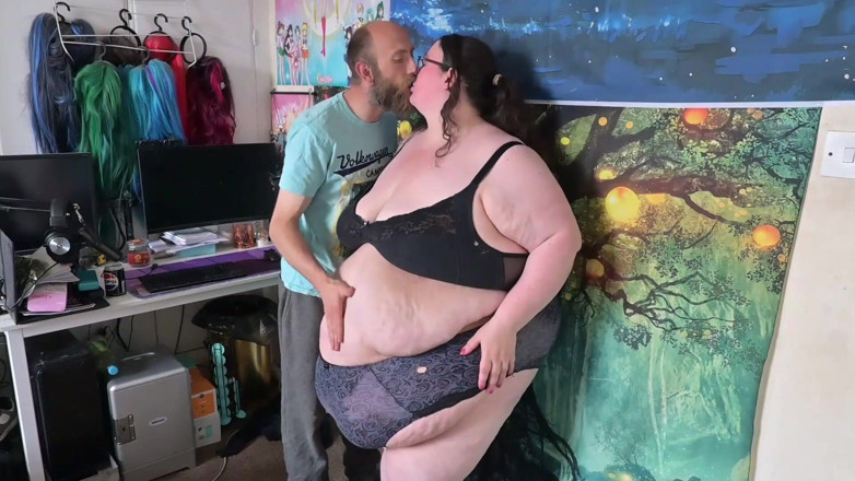 SSBBWLadyBrads: SSBBW Stripped Out of Underwear and Kissed Sensually