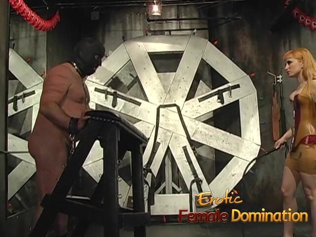 Erotic Female Domination: Two sluts whiping poor dude