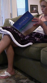 Reading and Resting Her Sexy Feet