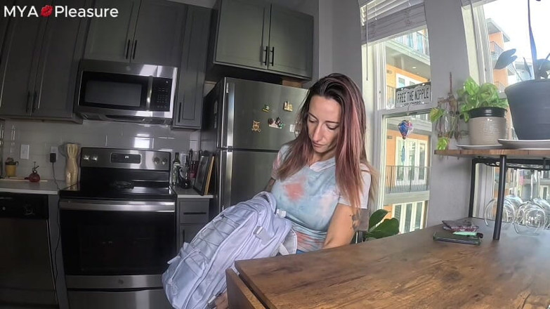MYA Pleasure: Mya Paired with Nerd for Hand Measuring Assignment