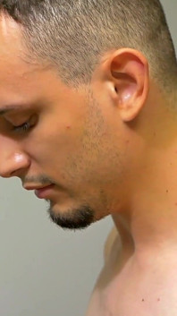 Casting. Sucking Diego's big uncut cock until he cums a thick load.