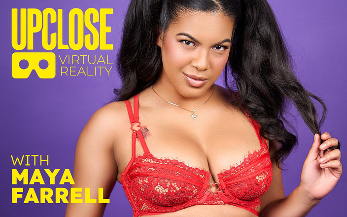 Up Close VR: クローズアップVR - POVおさげ髪のいい女マヤ・ファレルハードコアが赤いランジェリーであなたをファック