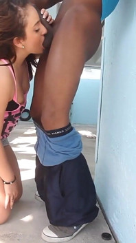 Latina Nena Colada Sucks Dick at Carwash