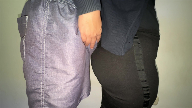CoupleOfHotSins: Big-bootied Girl Gropes a Stranger's Penis