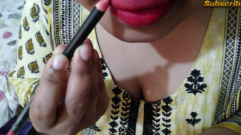 Aria Mia: Ik neukte Indische hete stiefmoeder en vernietigde maagdelijk poesje - klaarkomen...