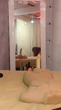 Naked MILF with a Big Butt Sucks Cock and Wants to Be Penetrated by Two Big Cocks