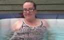 Horny vixen: Clothed in the hot tub