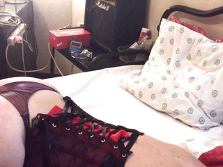 Amoul Solo: T&amp;A 666 - 03 - Masturbation with my Dildo and fuck party in corset,...