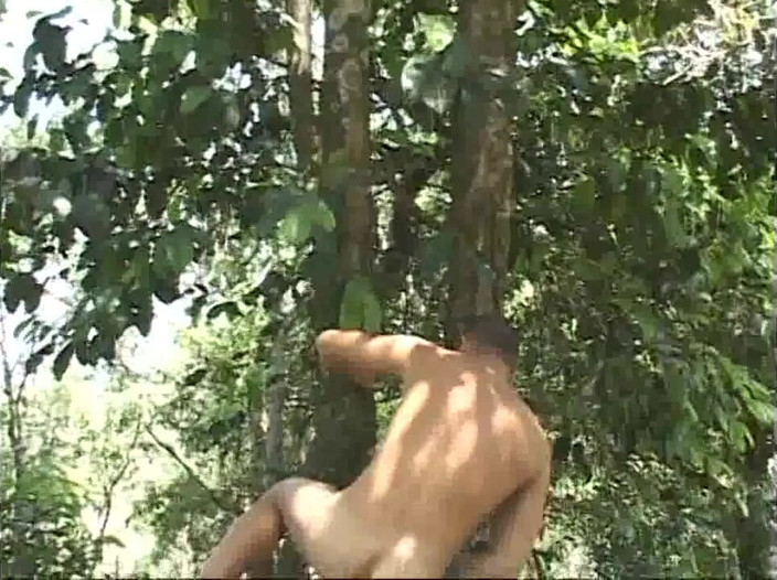 Gaybareback: Latino fuck in the wild forest cruising