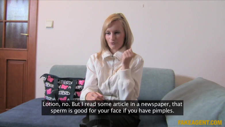 Fake Agent: Fake Agent - Blonde MILF Begs for Anal Creampie