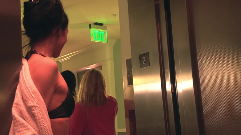 Leon Lambert Girls Twerk Parties CFNM: A lesbian threesome for the Halloween