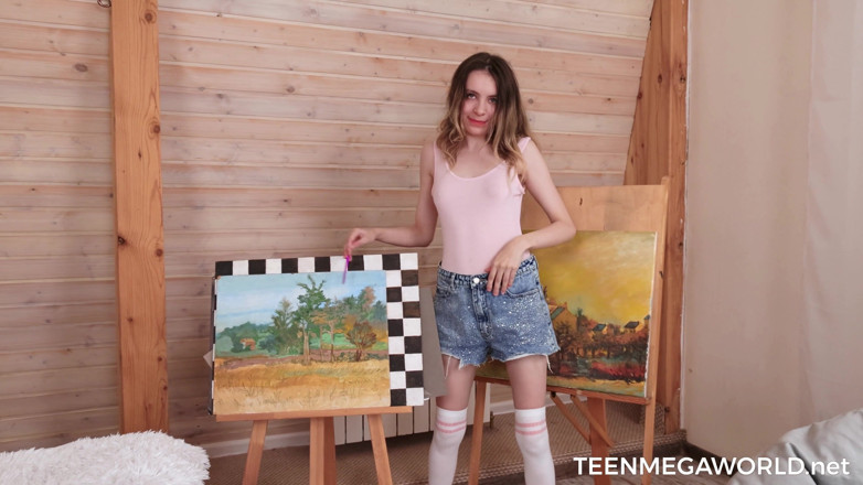 Teen Mega World: Mit einem spielzeug in der muschi entspannen