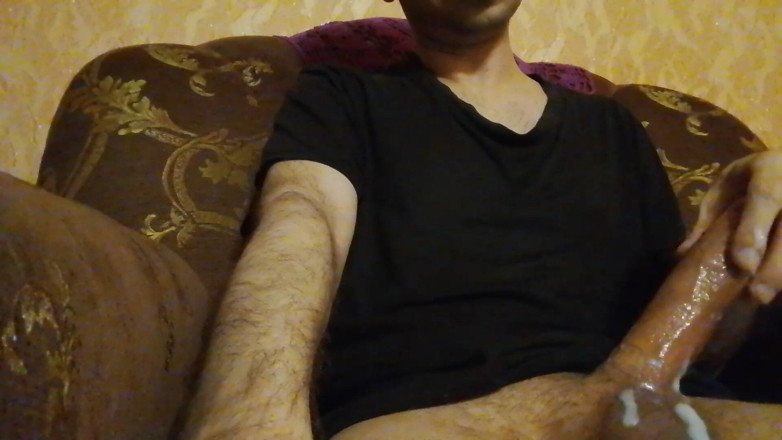 Alex Metallov: Horny Guy Jerking and Cumming. so Much Thick Cum