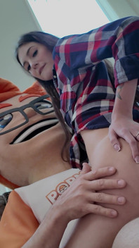 She Begged, Kneeling for a Facial Cumshot, Licking Me Clean with a Grin