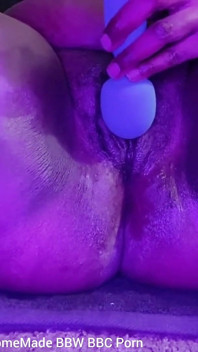Pounding My Pussy with Big Dildo Stimulating My Big Clit