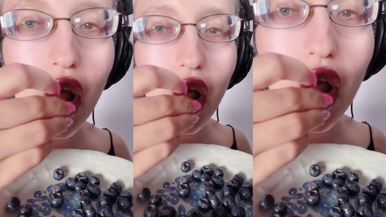 FinDom Goaldigger: Asmr Blueberry їсть - Asmr, Окуляри, Велетень