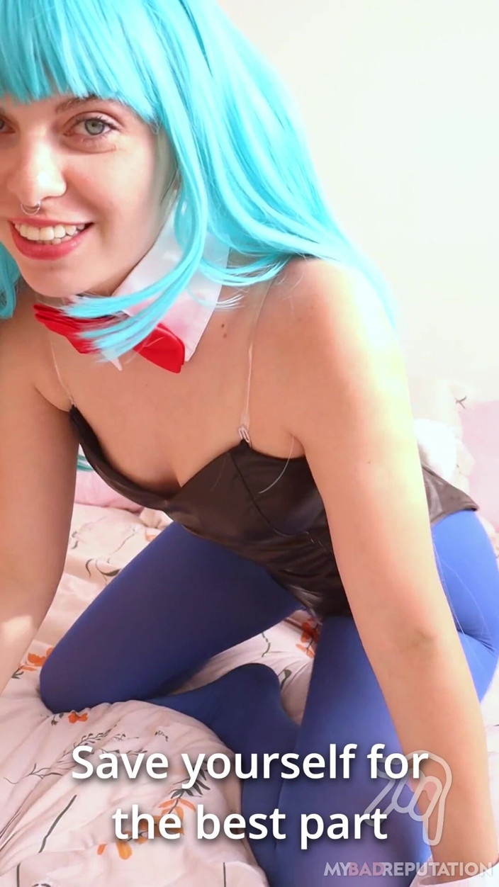 My bad reputation: Bunnygirl Bulma Cosplay JOI. Anal Orgasm