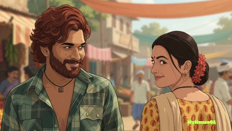 My house for adult: Pushpa and Srivalli Bhabi in Their Indian Villege Home Romance 3D