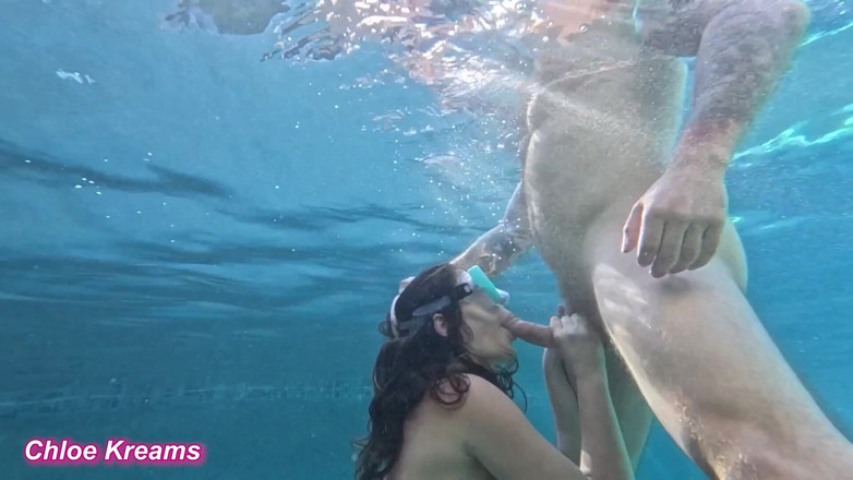 Chloe Kreams: Underwater Suck and Fuck! Getting Used in the Pool by...