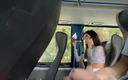 Katty West: Public dick blankziehen - riskanter handjob im öffentlichen bus voller leute, bis...