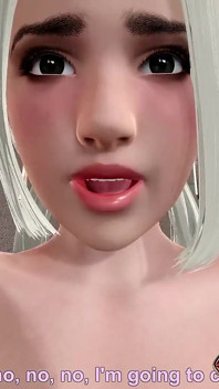 Sexy blonďatá elfka má vánoční dárek pro mě - šukej její kundičku na posteli 3d animace