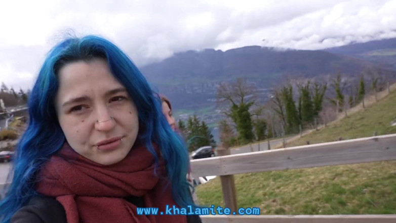 Khalamite: The Neighbor Surprises Us and Then Takes Us!! (vlog - French Threesome...
