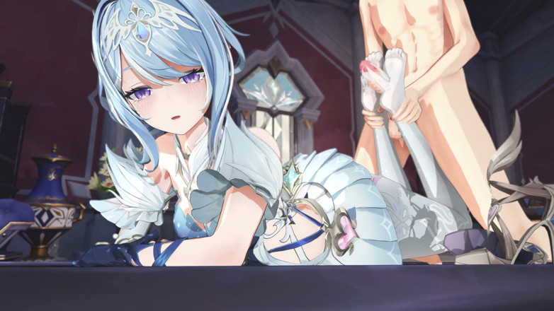 NSFWOtaku: Genshin impact - odette tutkulu seks sahnesi - 3 boyutlu hentai animasyon