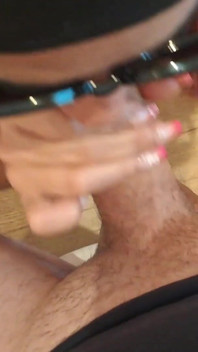MILF POV Blowjob in Latex with Cum on Tongue