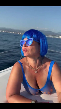 A Model in Character on a Yacht