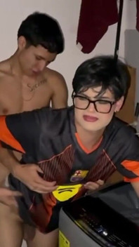 Ken Sissy Femboy Invited His Chillerete Friend to His House and Ended up Him