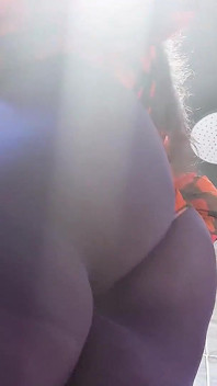 Purple Nylon Ass Worship