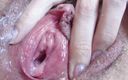 Cute Blonde 666: Extreme close up of a wet pussy play with penetrations...