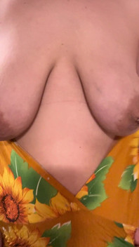Sunflower Dress Slowly Releases MILF Titties