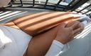 Wow Marie: Risky Balcony Masturbation - Wearing Bodysuit - Young Girl Fingering Wet Pussy...