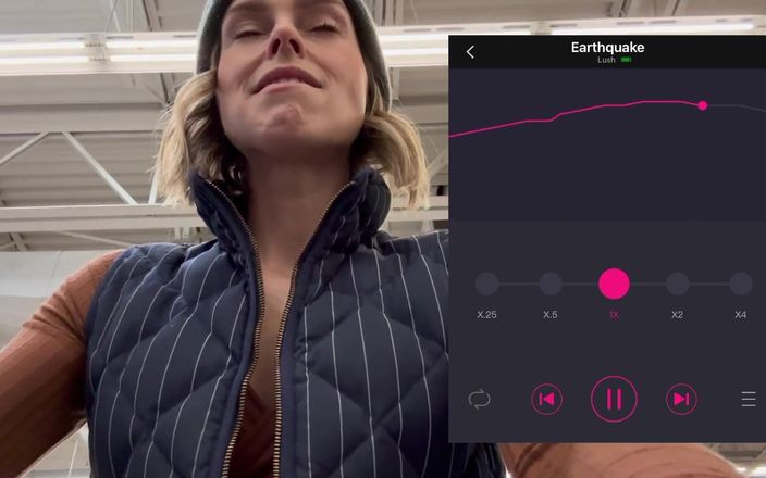 Serenity Cox: Kommer hårt i livsmedelsbutiken med frodig fjärrstyrd vibrator