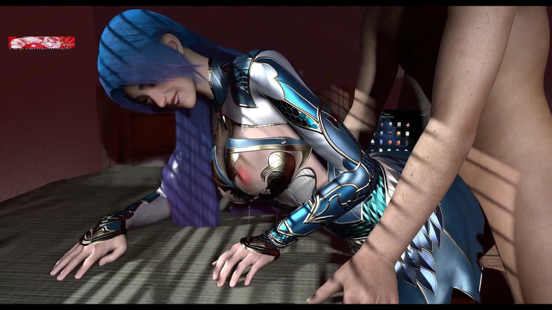 X Hentai: Krásná neurální bohyně v thicc formě - 3D animace Hentai