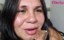 Riderqueen BBW Step Mom Latina Ebony: BBW Eating After Recording Something for Hours Mukbang