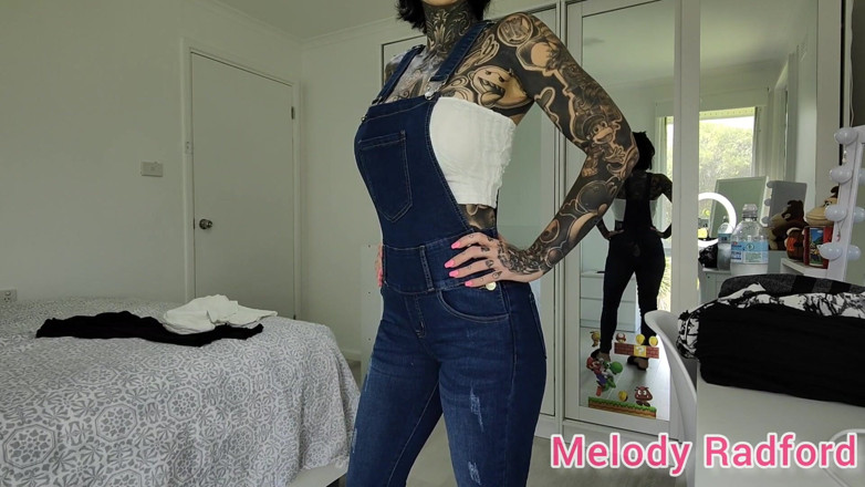 Melody Radford: Sheer Black Lingerie and Gym Tights Try on Haul Melody...