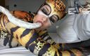 Nylon Xtreme: POV Nora Fox Cheetah fucked zentai leopard