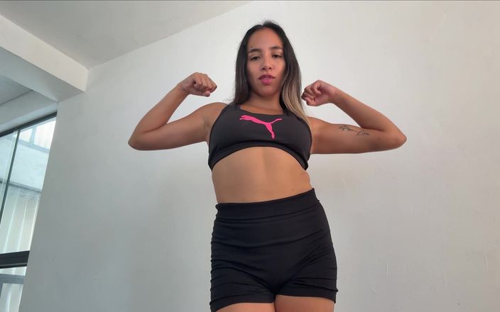 Goddess Alexa femdom: Adicto a los gimnasios y la adoración de 2 músculos de...